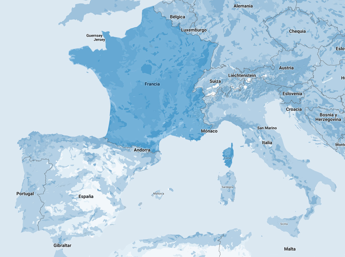 Mappa uffici commerciali Francia